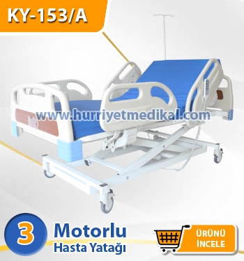 3 Motorlu Hasta Yatağı