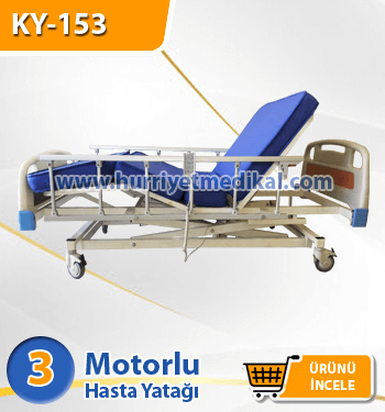 3 Motorlu Hasta Karyolası