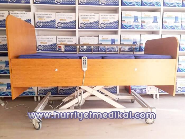 3 Motorlu Ahşap Hasta Yatağı