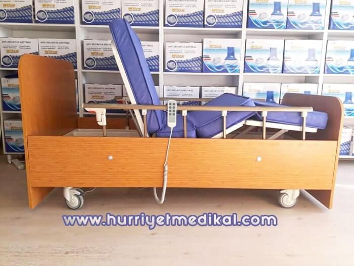 3 Motorlu Ahşap Hasta Yatağı