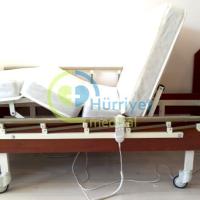 Ev Tipi Ahşap 2 Motorlu Hasta Karyolası