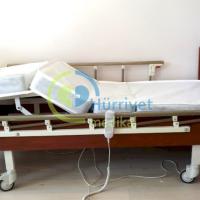 Ev Tipi Ahşap 2 Motorlu Hasta Karyolası