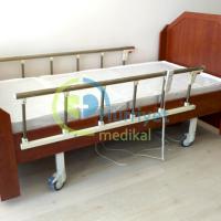 Ev Tipi Ahşap 2 Motorlu Hasta Karyolası