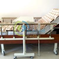 Ev Tipi Ahşap 2 Motorlu Hasta Karyolası