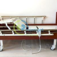 Ev Tipi Ahşap 2 Motorlu Hasta Karyolası